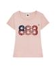PRIMATE Usa Number.888 Women'S U-Neck Slim Fit Short Sleeve T-Shirt 6 Colors