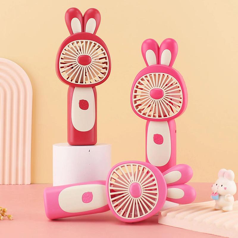 Ventilator portabil USB cu desene animate - Mini ventilator electric de birou pentru uz exterior