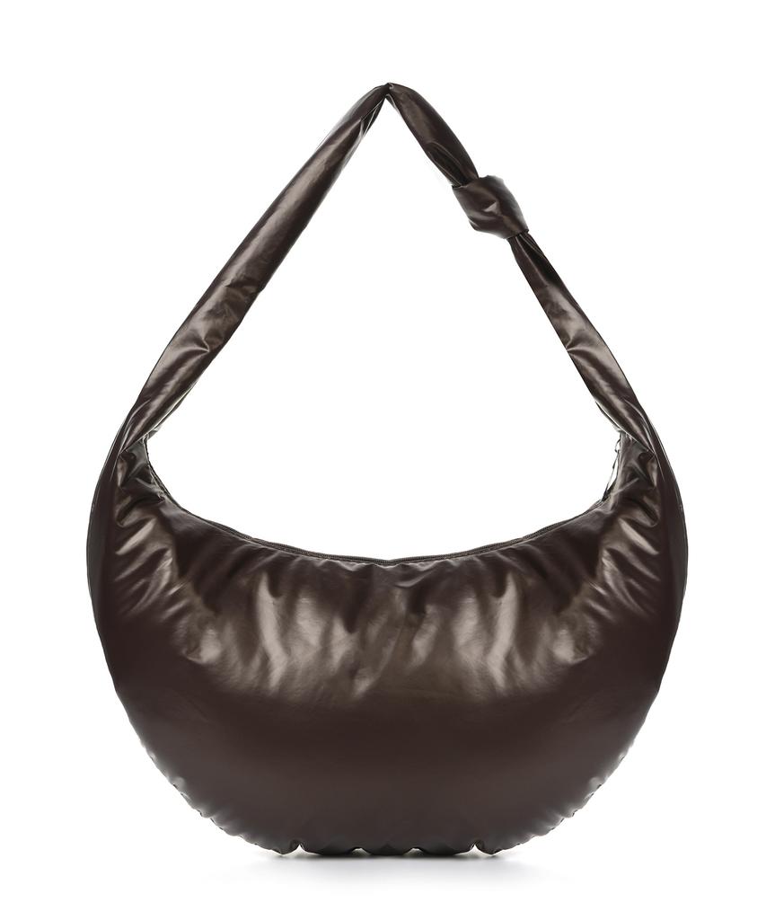 Nick&Nicole Nicole Glossy Shoulder Knot Bag_Brown