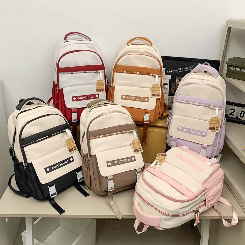 Elevi ghiozdan de clasa a treia până la a șasea Rucsac de mare capacitate pentru femei Rucsac în stil colegiu pentru elevii de gimnaziu