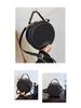 2025 Leopard Print Single Shoulder Crossbody: Women's Retro Round Handbag In Celebrity Fashion