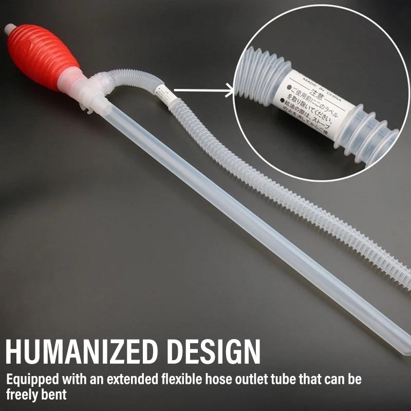Universal Car Fuel Transfer Siphon Pump Large Squeezing Syphon for Lawn Mowers Manual Pumping Petrol Water Alcohol Transfer