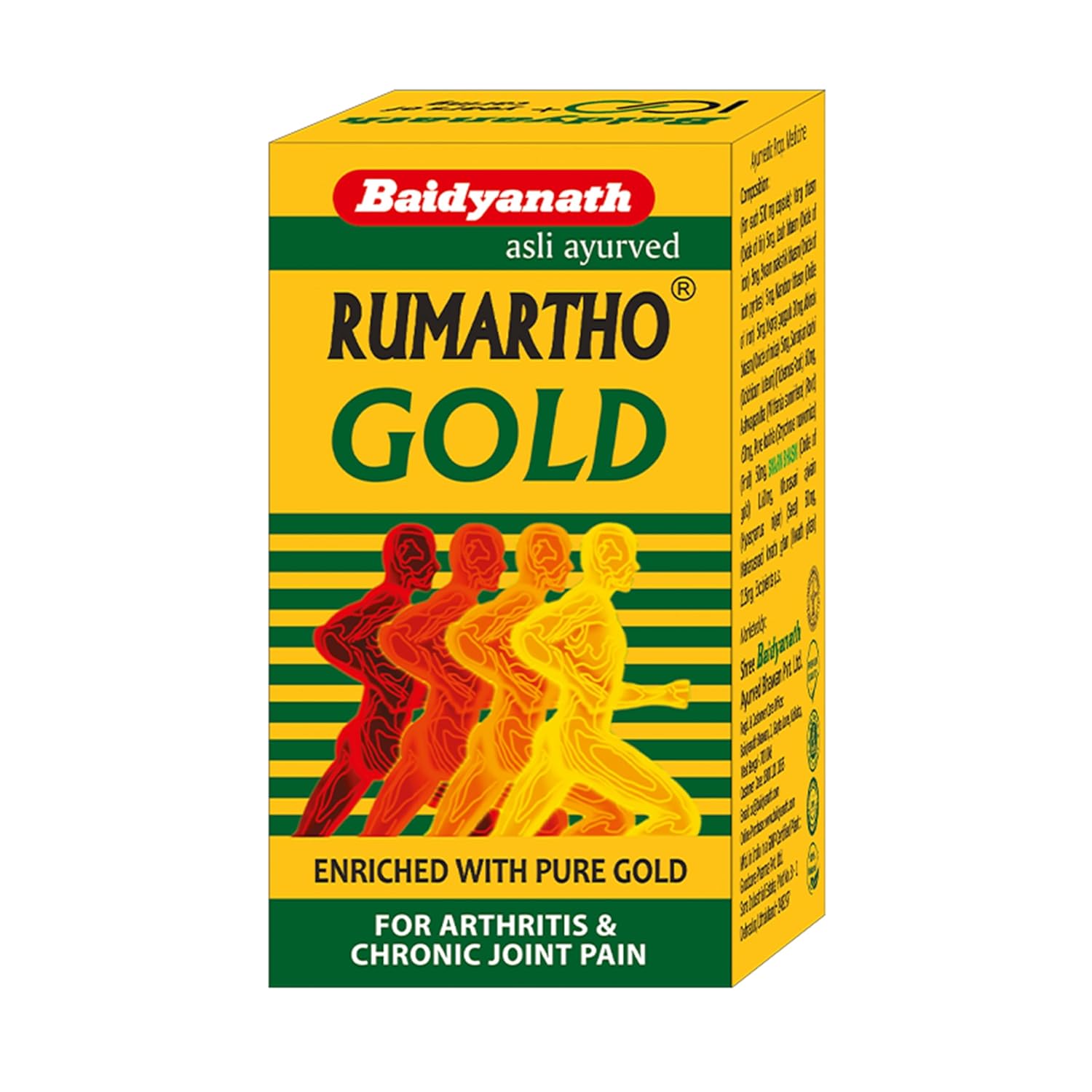 

Baidyanath Rumartho Gold Ayurvedic Capsules 30 Count Pack Of 1 Natural Joint Support Supplement
