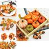 Exquisite Halloween Artificial Foam Pumpkin Set With Realistic Pine Cone Props