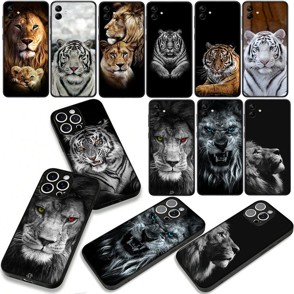 Lion Art Tiger Phone Cover Case for OPPO A18 A16 A17 A38 A54 A40 A60 A80 A78 A79 A57 A55 A96 A15 A12 Casing