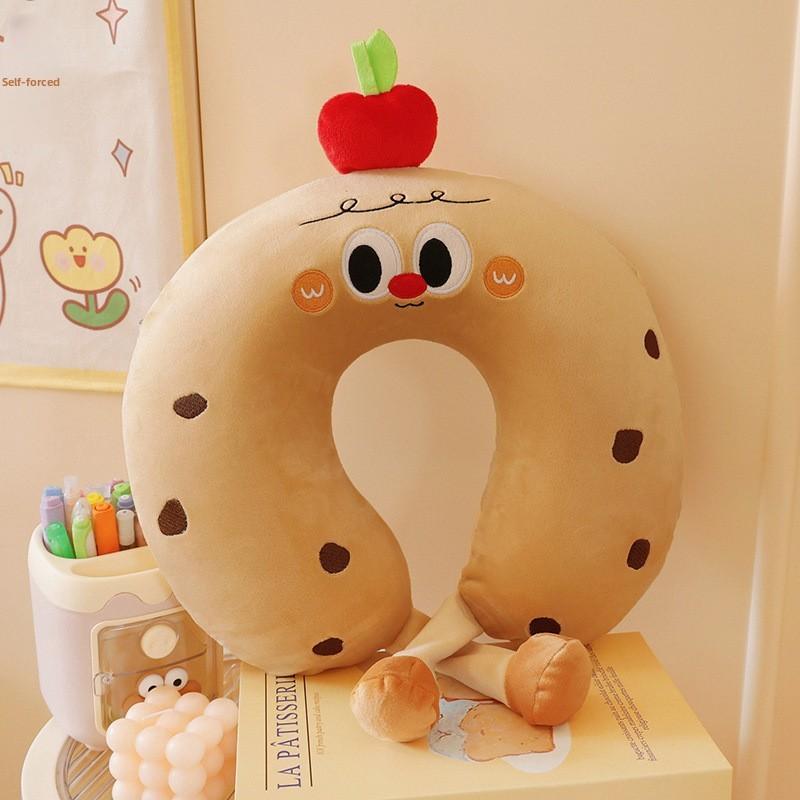 Cartoon Memory Foam Ushaped Neck Pillow For Office Rest And Travel Comfort
