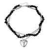 Dark less ins wind exaggerated love collarbone chain light luxury trend y1k multi-layer necklace