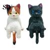 Tiny Plastic Cat Statues Mini Figurine Miniature Cute Cartoon Kittens Ornament for Office Decorations Computer Monitor Car Dashboard Home Desk