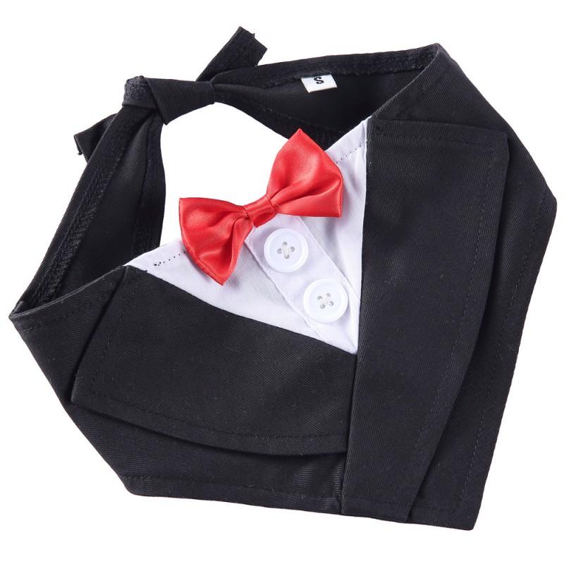 Pet Cat Dog Formal Bow Tie Suit Clothes Cute Wedding Outfit