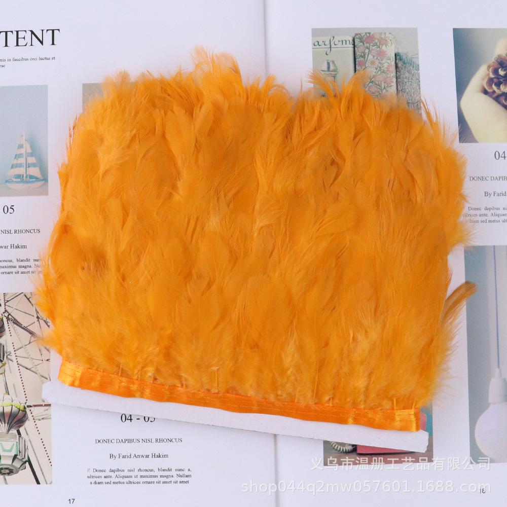 8-10Cm Woman Hair Cloth Edge Dress Skirt Chicken Feather Lace Jewelry Diy Material Stage Performance Color