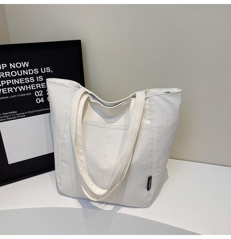 Canvas bag Lazy wind bag Women's large-capacity new versatile shoulder college student tote bag