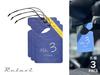 Relaxi Car Hanging , Set of 3, Car , Parking Permit Type (No.3 Ocean)