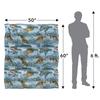 JQ Licensing 2 Silky Patterned Fishing Supersoft Blanket