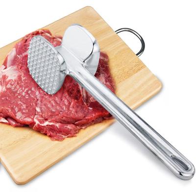 Meat Tenderizer Hammer 19cm Household Aluminum Alloy Steak Metal Mallet Kitchen Tool Heavy Duty Durable Double-Sided Tenderizer