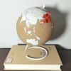 Cork Globe Holder DIY Creative Office Desktop Decor Globe Ornament Unique Message Board Softwood Earth Travel Commemoration Gift