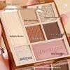 Mingxizhi Seven-Color Eyeshadow & Contour Palette: Earth Tone Matte & Shimmer with Blush & Highlight for Beginners 2032