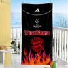 Asciugamano da Spiaggia Personalizzabile con Nome Bayern Monaco Microfibra Morbidissima Tessuto Asciugatura Rapida Portatile per Nuoto Spiaggia Campeggio Viaggio Accessori da Spiaggia Palestra