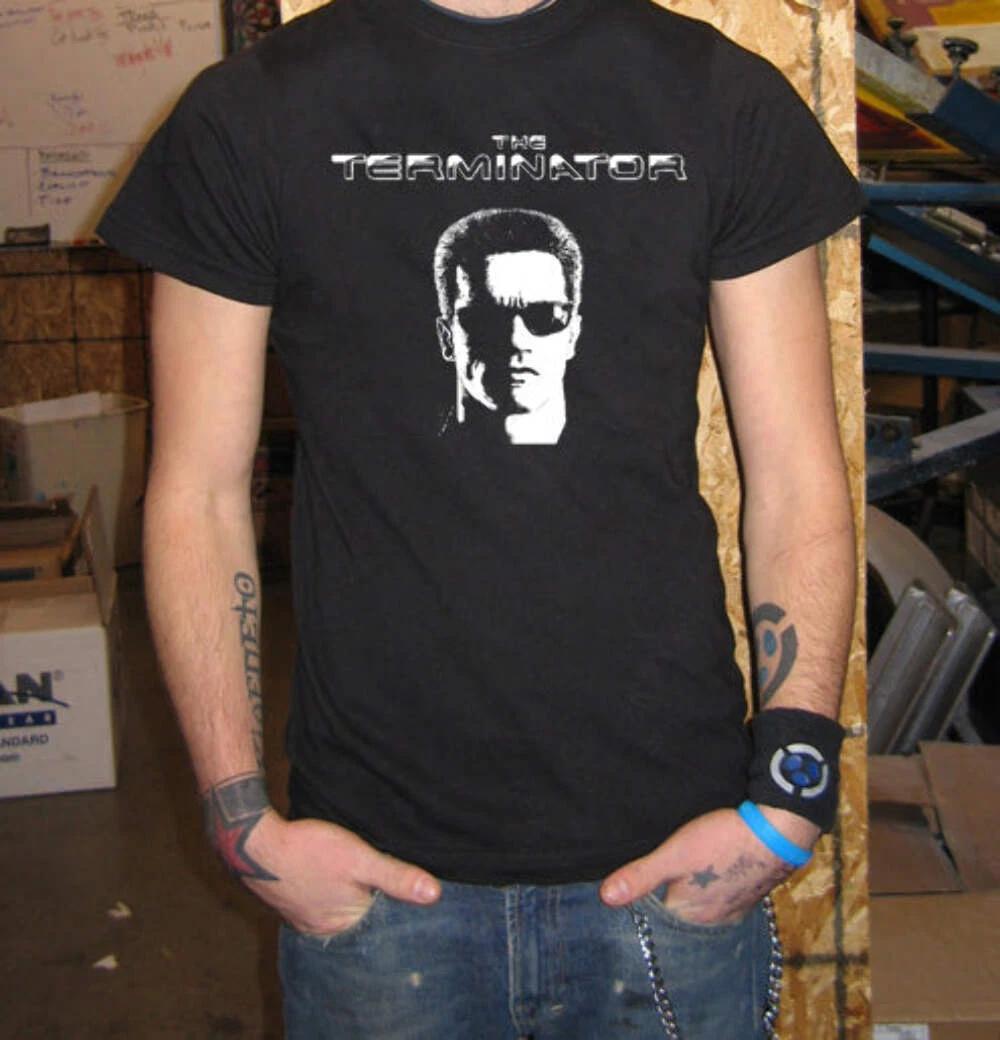 The Terminator T-Shirt – Vintage Arnold Schwarzenegger Action Movie Tee L