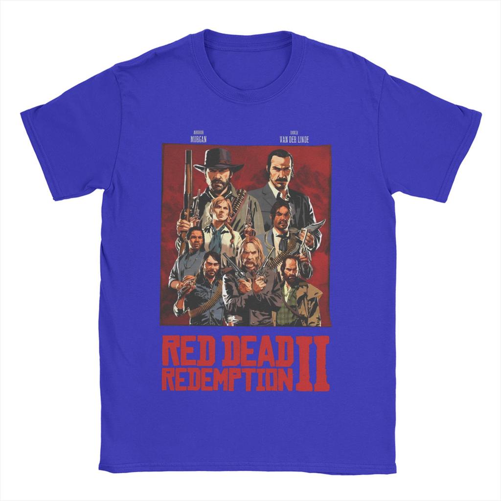 Red Dead Redemptions 2 Cotton T Shirt for Couple Summer Hip Hop Classic New T Shirts Breathable Harajuku Tees Oversized Tops