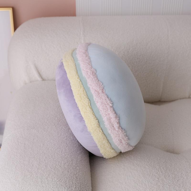 French Macaron throw pillow simulation round color sandwich biscuits girl wind decoration bedside home sofa pillow