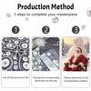 Christmas Pearl Painting Kit Handmade DIY Santa Claus Snowman Home Decoration Painting