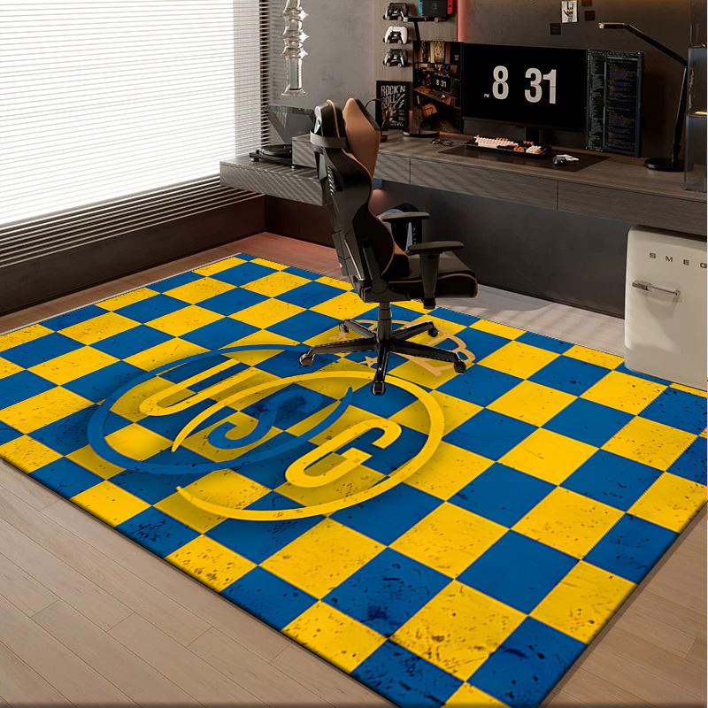 1PC rug Golden Crown Symbol Royale Carpet, Chair Rug,Area Rug for Office Bedroom living rooms bedroom, Doormat decor Christmas fan gifts