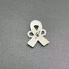 1Pcs French Romantic Pearl  Brooches Jewelry Black Ribbon Awareness Pin Funeral Ribbon Badges Diy Accessories
