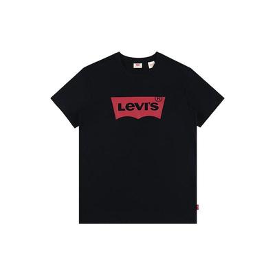 Levis T-shirt Casual Κοντομάνικο Βαριάς Ποιότητας με Στάμπα Γράμματα Γυναικεία Τοπ Μαύρο A2806-0000