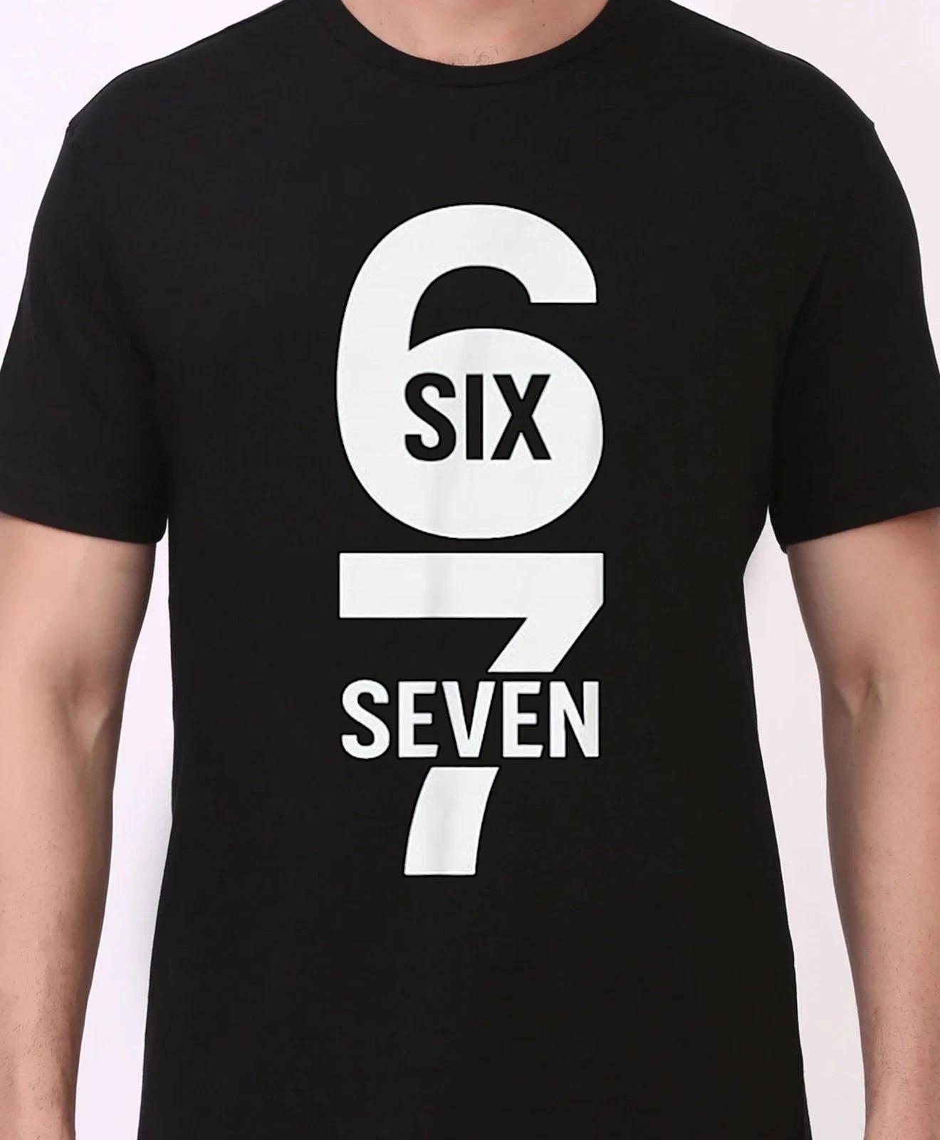 Funny Trendy Meme T-Shirt six seven 67 Unisex 2XL