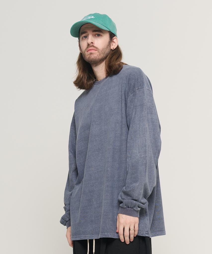 CARGOBROS Pigment Plan Oversized Long Sleeve (Blue)