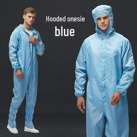 Anti-Dust Full-Body Hooded Coverall with Rock Wool, Anti-Static, Ideal for Food Handling, Spray Painting, and Farming for Men & Women.