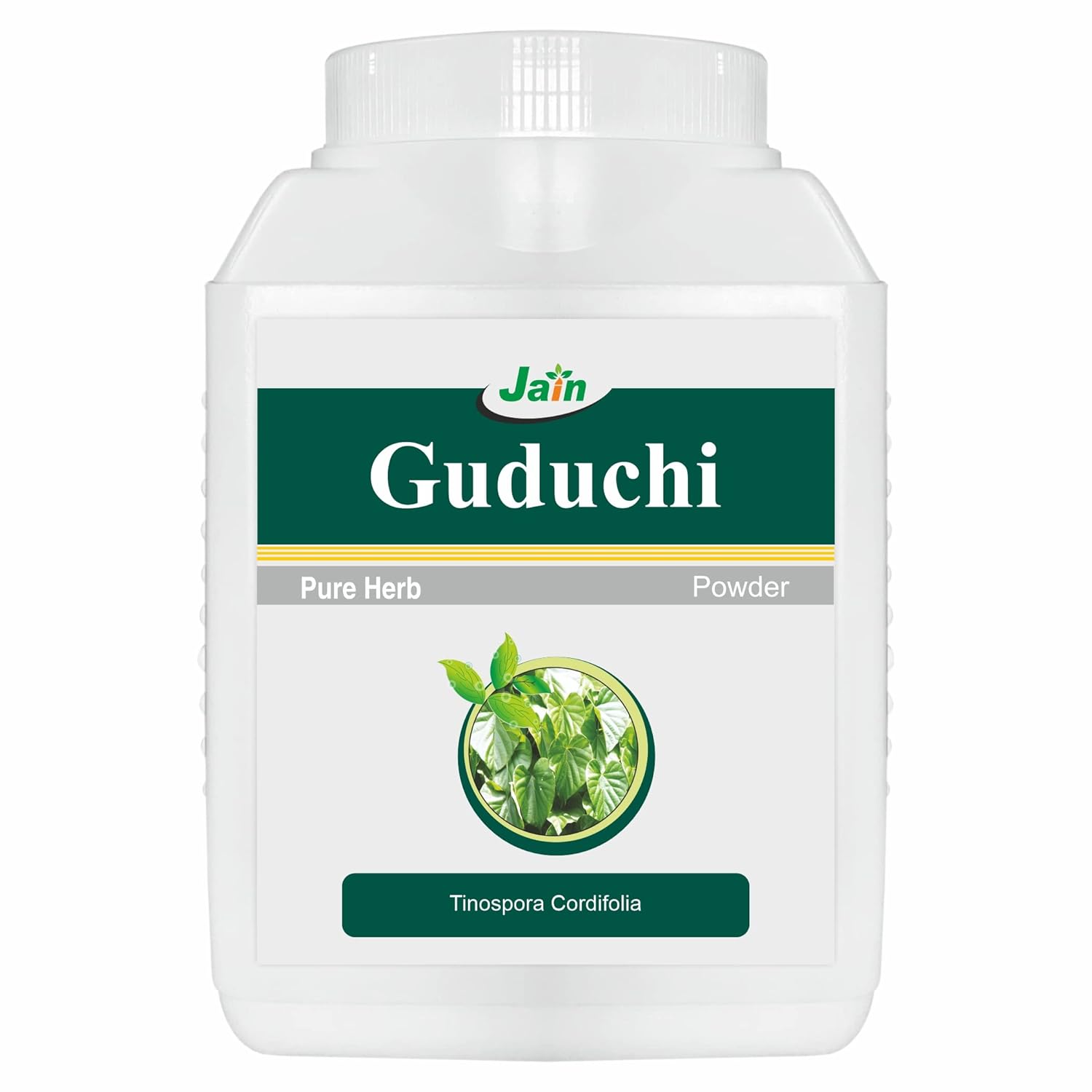 

Jain Guduchi Stem Powder 100% Pure, Vegan & Paraben Free, Strengthens The Tissues | 400gm 0.8lbs