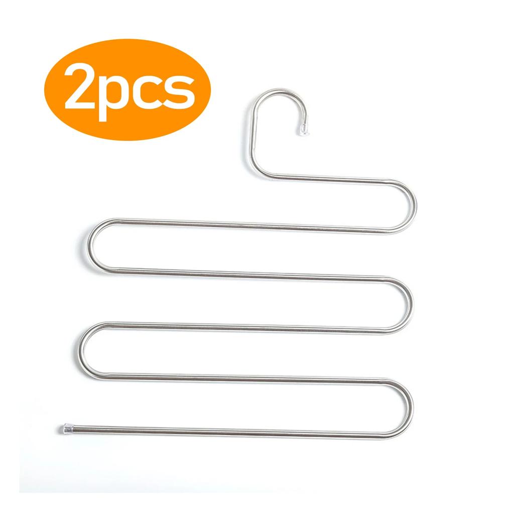 5 Layers Multi-functional Clothes Hangers Non-slip Pant Storage Rack Cloth Rack with Multiple Functions for Hanging and Storage