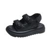 Xiaoxiangfeng dicke Sohle Außen-Sandalen Sommer 22 Neu Klettverschluss Freizeitschuhe Auf-Treten Schlamm weiche Sohle Römische Schuhe