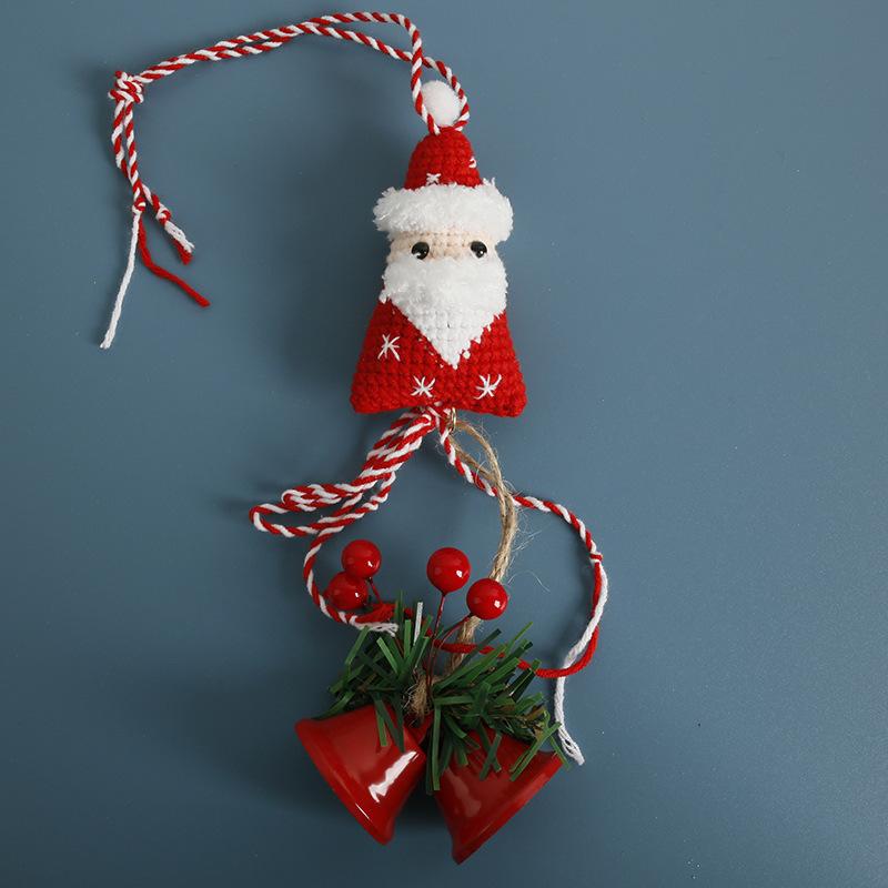 Christmas Crochet Pendant Car Hanging Handwoven Bag Decor Christmas Decor