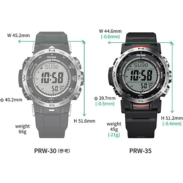 Casio Men's PRO TREK PRW-35-1AJF [PRO TREK Climber Line] Round Watch Black Digital
