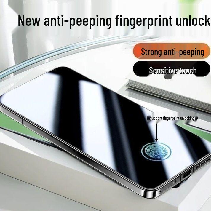 VIVO Y600 Pro Anti-Peeping Tempered Glass Film with 360° Protection & Fingerprint Unlock Compatibility