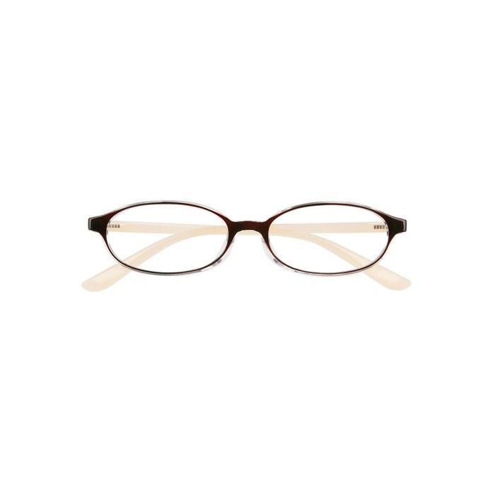 [Zoff] +1.00 Oval Lightweight Reading Glasses (Brown)|ZT231R04_10R1, 5116-138