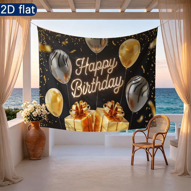 Party Backdrop Happy Birthday Birthday Photo Booth Background Front Door Decor