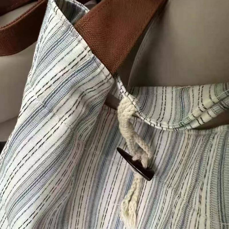 2025 New Premium Hundred Stripes Large Capacity Tote Bag