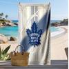 Toronto Maple Leafs Druck Strandtuch Weich Tragbar Schnell?Trockenes Handtuch für Pool Sommerurlaub Outdoor Sport