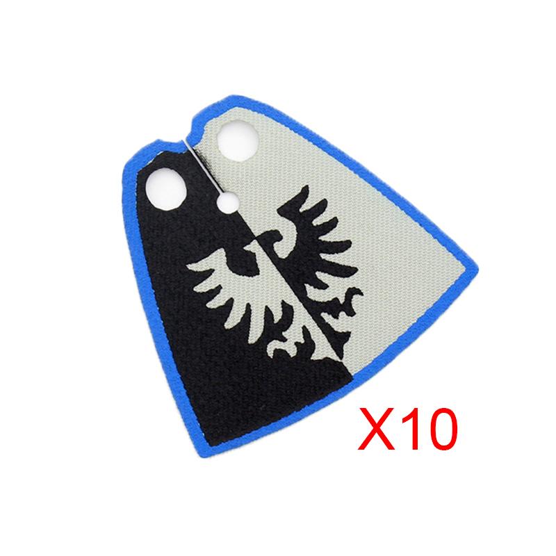 Medieval Knights Figures Accessories Building Blocks Officer Cloak Helmet Cape Armor Shield Black Eagle Red Lion Toys MOC Bricks