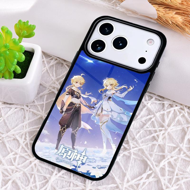 Genshin Impact soft Phone Case for iPhone 17 Air 16 15 11 12 14 13 Pro Max Shockproof Cover