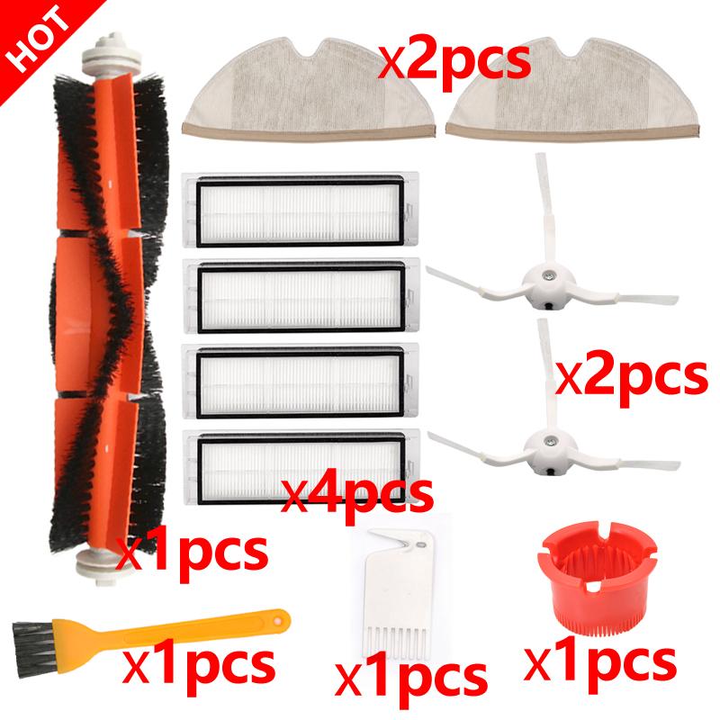 Compatible For Xiaomi Roborock S5 S6 S60 S50 S55 T6 T4 T61 Mijia S1 Xiaowa E25 E35 Vacuum Cleaner Main Side Brush Filter Mop
