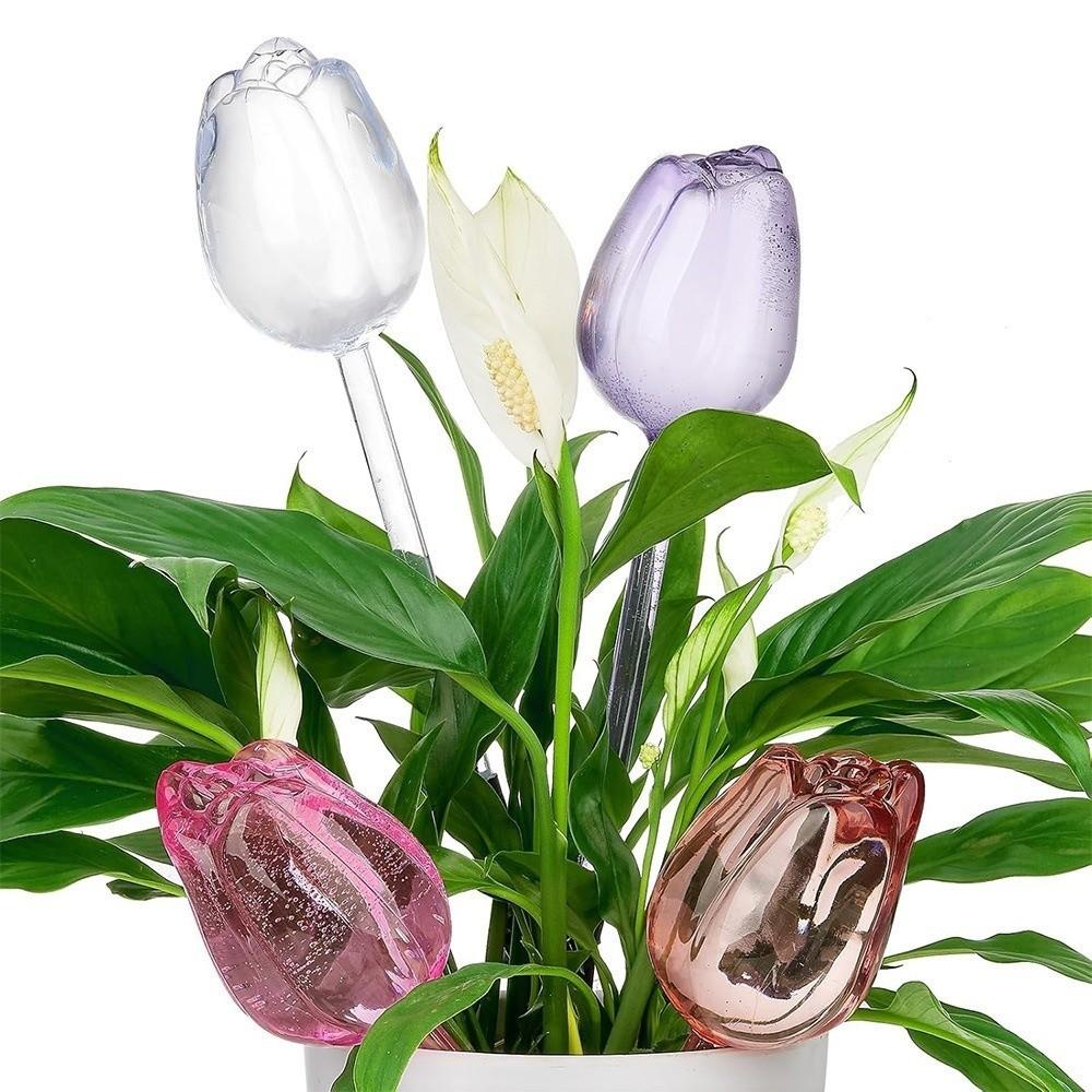 Plastic Tulip Plant Watering Globes Transparent Automatic Drip Irrigation Tool Potted Plants