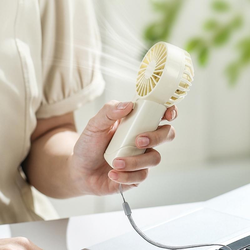 AM3 Battery Operated Powerful Handheld Fan Portable Small Lightweight Makeup Fan for Girl Women Indoor Outdoor