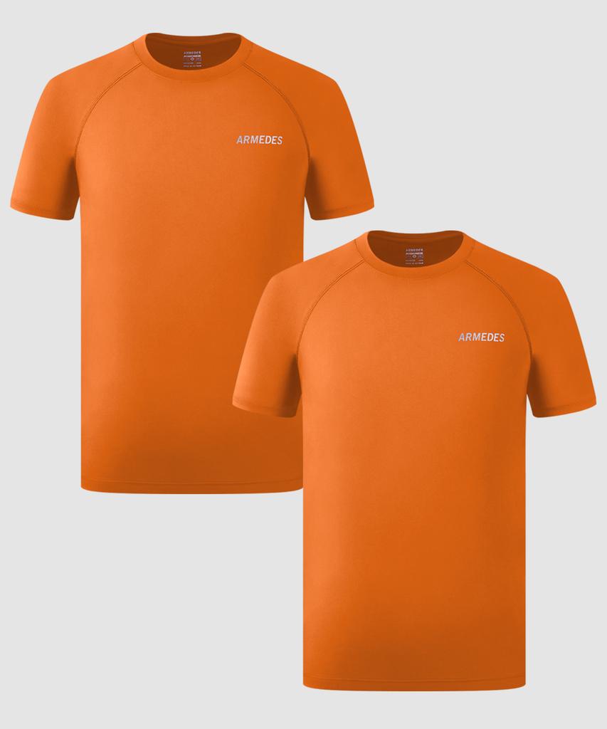 ARMEDES [2Pack] Armedes Four-Way Stretch Superdry Short Sleeve T-Shirt Ar-197 (A Type)