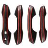 4pcs For BYD ATTO 3 Yuan Plus 2024 2024 Car Accessories ABS Door Handle Cover With Smart Key Hole Catch Cap Trim Molding