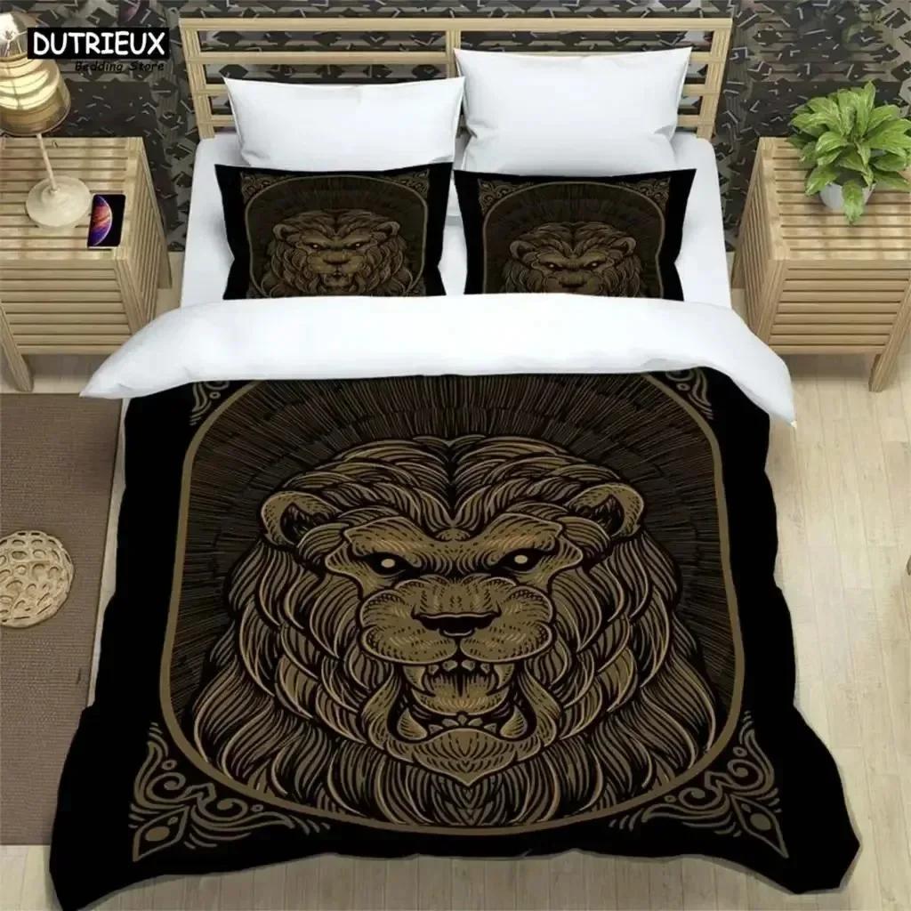 3D Print Medieval Dark Retro Digital 3D Duvet Cover Bedding Set Comforter Linen Pillowcases Home Decor Single Double King Queen