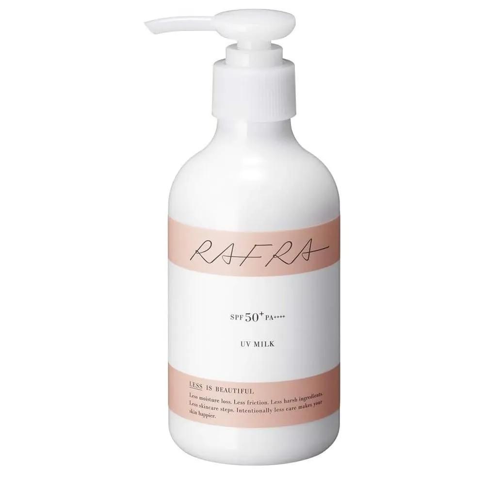 

Rafra UV Milk 180g 1 Pack SPF50+ Rafra Sunscreen Cream, 6.3 oz (180 g), UV Milk, SPF50+ PA++++ (Long UV